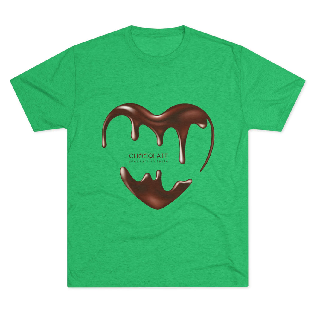 Chocolate Lover's Unisex Crew Tee - Soft Tri-Blend, Perfect Gift for Foodies, Valentine's Day, Birthdays, Casual Wear