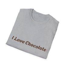 Load image into Gallery viewer, I Love Chocolate Unisex T-Shirt | Sweet Gift for Chocolate Lovers, Casual Wear, Birthday, Celebrations, Foodie Fashion
