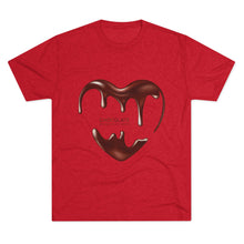 Load image into Gallery viewer, Chocolate Lover&#39;s Unisex Crew Tee - Soft Tri-Blend, Perfect Gift for Foodies, Valentine&#39;s Day, Birthdays, Casual Wear
