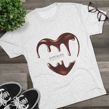 Load image into Gallery viewer, Chocolate Lover&#39;s Unisex Crew Tee - Soft Tri-Blend, Perfect Gift for Foodies, Valentine&#39;s Day, Birthdays, Casual Wear
