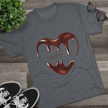 Load image into Gallery viewer, Chocolate Lover&#39;s Unisex Crew Tee - Soft Tri-Blend, Perfect Gift for Foodies, Valentine&#39;s Day, Birthdays, Casual Wear
